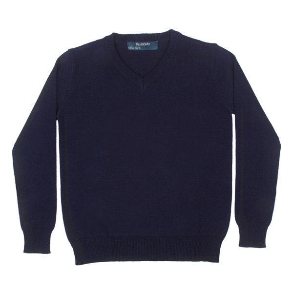 Jersey azul lana uniforme escolar
