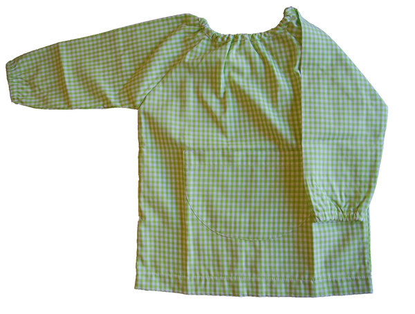 Baby infantil cuadros verdes uniforme escolar