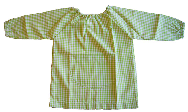 Baby infantil cuadros verdes uniforme escolar