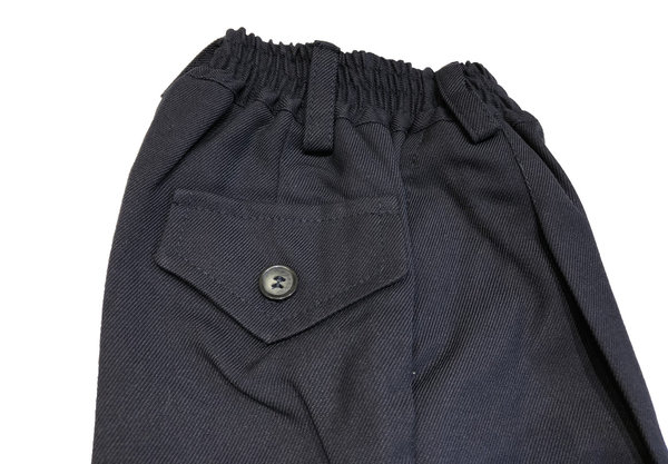 Pantalón azul marino corto uniforme escolar cintura elástica